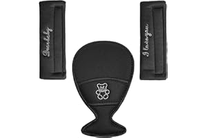 Storchenbeck Gurtpolster Set - universal für Babyschale, Buggy, Kinderwagen, Autositz (Groß)