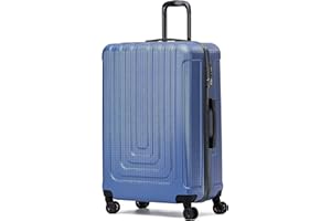 Flight Knight Premium Lightweight Suitcase - Built-in Side Lock - 8 Spinner Wheels - ABS Hard Shell Carry On Or Check in Luggage - Highly Durable - Approved for Over 100 Airlines