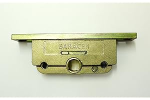 HANDLES & HINGES Saracen Deadlock Window Lock Gearbox for UPVC Windows - Bayonet Fitting with 22mm backset and 9.5mm latch