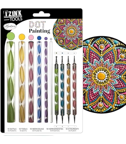 3 Stencil per Stencil per Mandala & Dotti Di Pittura - Cerchi