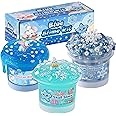 3 Pack Blue Slime Set for Kids: Includes Clear Slime, Water Slime & Pearl Crunchy Slime, Fun & Sensory Experience DIY Slime Set for Girls & Boys, Slime Party Favors