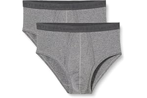 Athena - Slips Homme Taille Haute - Basic Bio 9820 - Uni (Lot de 2)