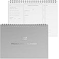 Daily Productivity Planner by Clear Mind Concepts® - A4 Spiral Bound, 160gsm Thick Double-Sided Pages for Mind, Body, Spirit & Time Management for 6 Months of Self Mastery (Updated Edition)