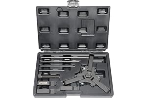 DPTOOL Harmonic Balancer Damper Pulley Remove Extractor Kit Compatible with Ford, GM, Chrysler, Cadillac, Chevy Trucks, Mitsubishi, Upgraded Version 3 Jaw Puller