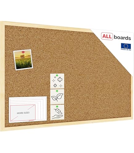 Grande Plaque En Liège De 60 X 40 Cm - Tableau D'affichage