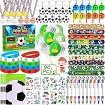 Kit Vaisselle Jetable Thème Football - 52 Pièces (16 Assiettes, 16 Gobelets, 20 Serviettes) Pour 16 Invités - Décoration Fête Anniversaire - 3
