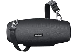 ZEALOT Cassa Bluetooth, 75W Altoparlante Bluetooth con Tecnologia BassUp, Batteria 14400 mAh, Altoparlante Bluetooth, Impermeabile IPX6, EQ, Stereo, Festa (Nero)