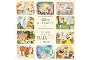 ‎PYRAMID EUROPE GMBH Pyramid – Disney Classics 2025 Broschürenkalender, 30x30cm, Monatskalender für Fans der Disney-Klassiker, Wandkalender mit bunten Illustrationen, nachhaltig nur mit Papierumschlag
