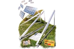 Lichtblicker - 4x Balkonkraftwerk Halterung.118cm stabiles 3mm Aluminiumprofil mit hochwertigen Edelstahl Schrauben. Solarmodul Halterung. Befestigung Solarmodul PV-Module Halterung Solarmodul 0%MwSt