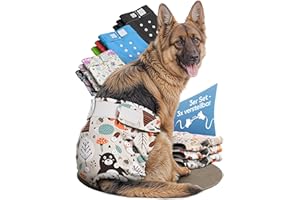 HUND IST KÖNIG Pieluchy dla psów (3 sztuki) – wysoce chłonne spodnie do biegania z 3-stopniową regulacją – przyjazne dla środowiska pieluchy dla psów w przypadku biegania i nietrzymania moczu