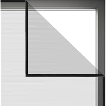 Self-Adhesive Window Screen - Adjustable Mosquito Net Mesh With Hook & Loop, Black 4 thumbnail image