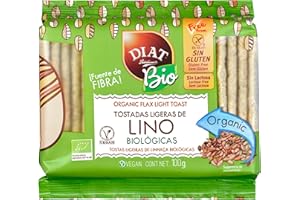 DIAT Radisson Tostadas de Lino BIO Sin Gluten | Tostadas Ligeras de Arroz, Maíz y Lino | Tostadas Ecológicas | Apto para Veganos | Producto Gluten Free | Producto Bio | Sin azúcar añadido