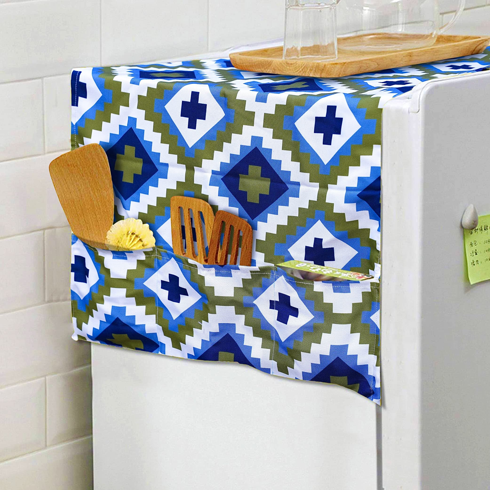 Roseate Fridge Cover Single Door with Utility Pockets for Ultimate Care