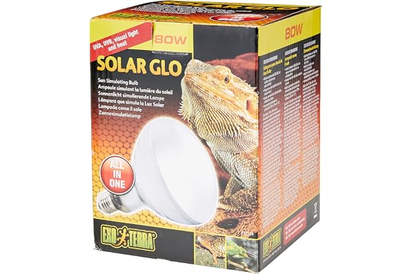 Exoterra Solar Glo Ampoule Simulant Lumière du Soleil pour Reptile 80 W