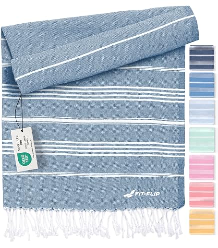 Serviette Pestemal Coton 100x180 Cm - Ultra Absorbante, Légère, Pour Hammam, Plage, Yoga, Voyage
