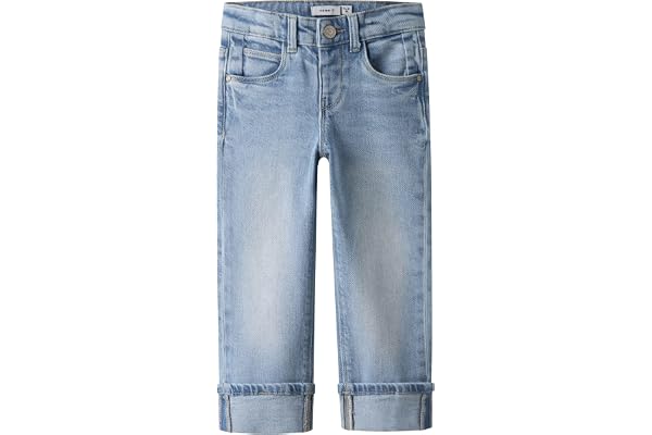 NAME IT flickor Nmfrose raka vikta jeans 4224-Az Noos Nmfrose Straight Fold Jeans 4224-az Noos