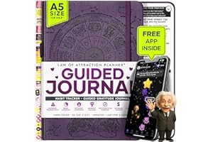 FREEDOM MASTERY Guided Journal - Gratitude & Mental Health Journal for 5 Minute Daily | 90-Day Undated Planner for Positivity & Manifestation | Guided Mindfulness, Self Care & Reflection | Vision Board + Stickers
