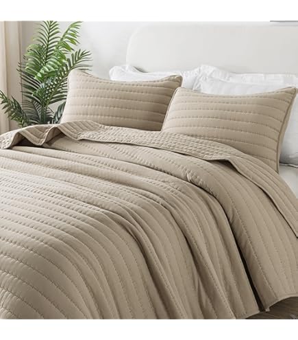 ROOM99 Molly Elegante Sprei in Crème, 200 x 220 cm - Veelzijdige