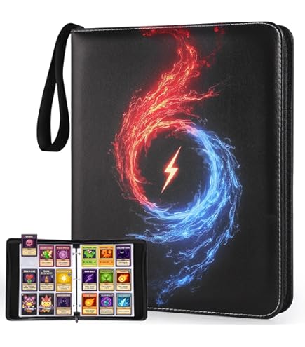 Luxe Verzamelmap XL - 900 Kaarten- Zwart - Luxe Verzamelmap - 9 Pocket Verzamelmap Dubbele Bescherming Verzamelmappen Verzamelmap Kaarten Poke Map