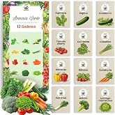 Toraf Vegetable Seed Set 12 Varieties &ndash; Premium Set for Garden, Balcony &amp; Raised Garden &ndash; Tomato, Cucumber, Zucchini, Lettuce