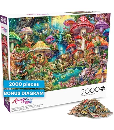 Buffalo Games Puzzle 1000 Pezzi: Eric Dowdle – Seaside, USA (68x50 Cm) – Poster Incluso