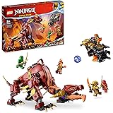LEGO NINJAGO Dragone di Lava Transformer Heatwave, Serie Dragons Rising con Figura di Drago Giocattolo e Minifigure di Kai e 