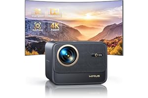 【Netflix Certifié/Dolby】 Vidéoprojecteur 4K WiFi Bluetooth, 35000 Lumens Auto Focus/Keystone Projecteur WiFi Full HD 1080P WiMiUS Vidéoprojecteur Scellé Anti-Poussière pour TV Stick/PS5 HDMI Ethernet