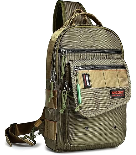 AMONIDA Fahrrad Brusttasche - Anti-Diebstahl Umhängetasche Aus Oxford-Stoff