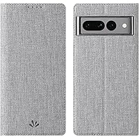 Foluu fodral till Google Pixel 7 Pro 2022, tunt flip folio-plånboksfodral i premiummässigt PU-läder med ID- och kreditkortsfa