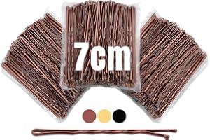 Mbsomnus 150 stycken hårnålar bruna 7 cm bobby pins hårklämmor damer vågform hårnål hårklämma metall perfekt för kvinnor flickor hårtillbehör alla hårtyper