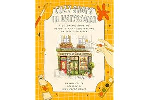 Cozy Shops in Watercolor: A Workbook of Ready-to-paint Sketches on Specialty Paper