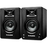 M-Audio Bx3 120-Watt Rca, Auxiliary Powered Studio Monitors / Desktop Computer Speakers For Music Production, Gaming, Live St