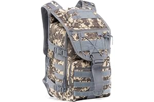SUPERSUN Grand sac à dos tactique militaire imperméable Molle 35 l, ACU., 19"/40L
