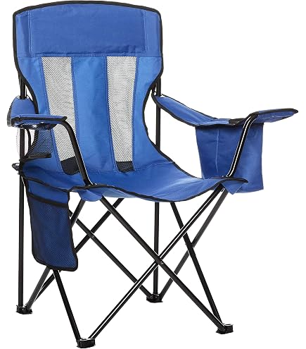 Sedia Pieghevole Da Campeggio E Pesca – Struttura In Acciaio Verniciato E Tessuto Oxford Antracite, 53x46x74 Cm, Salva-spazio