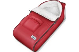 KIDUKU Chancelière pour Poussette - Sac de Couchage bébé Lavable | Couvre-Pieds pour Coque bébé avec Fermeture éclair et Grande Poche