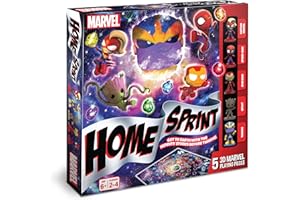 Cartamundi Marvel Home Sprint - Juego de Mesa con 5 Piezas de Juego de Marvel Incluidas, Juego Familiar, Gran Regalo para niños, a Partir de 4 años