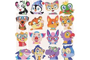 Yazhiji Kits de pintura de diamantes 5D para niños con piedras preciosas Dotz Artes y manualidades para niños o niñas 8 9 10 11 12 años DIY con pintura de gemas para adultos principiantes