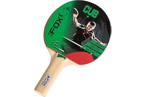 Fox TT Cub 1 Star Table Tennis Bat - Red, one size