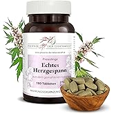 Echtes-Herzgespann Tabletten 270mg| 180 Tabletten Leonurus cardiaca | Top Premium Qualität aus Österreich | Vegane Tabletten 