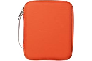Woopais Card Case Holder for Yoto Player Mini Audiobook Cards Storage, Portable 120 Pockets Amiibo Card Binder Folder with Zipper for Yoto Travel (Orange)