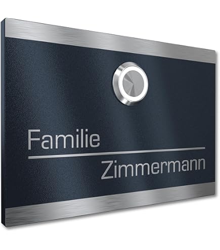 Campanello Con Targhetta LED - Acciaio Inox Con Nomi Personalizzabili - Foto 10