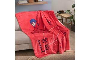 CTI Miraculous Biedronka Jump Cuddle 125X150 Czerwony