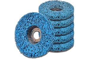 ZDOZITZ 115mm/4.5inch Durable Strip Discs Stripping Wheel - Blue Poly Paint Removal Disc for Angle Grinder Clean and Remove Paint Coating Rust Welds Oxidation