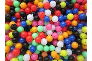 FFT 8mm Beads for Fishing, Multi Coloured x100 per pack. Ideal for rigs, sea, boat and beach fishing