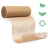 benycs Jute Tischläufer Rolle für Tisch- und Hochzeitsdeko, Tischband aus 100% Natur Leinen-Jutestoff, 30cmx10m