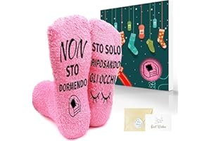 iZoeL Calzini Uomo Donna Calzini Divertenti/Fantasia/Natalizi/Termici/Invernali Se vedi Questo, Portami Del - Regali Natale Capodanno San Valentino per Papà Mamma Marito Moglie Fidanzata Fidanzato