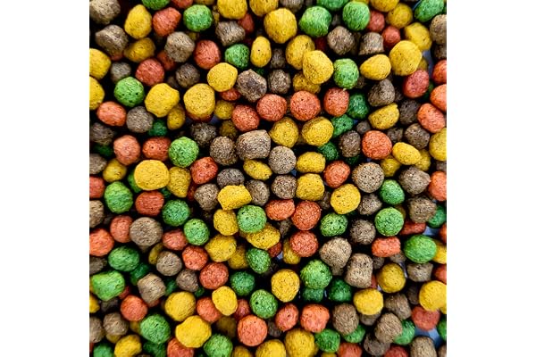 Nourriture multi-mix Koï 6 mm - Mélange 4 variétés Huile de saumon, spiruline, astaxanthine Équilibre alimentaire