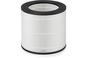 Philips Oryginalny filtr wymienny do oczyszczacza powietrza AC0650 i AC0651/10, NanoProtect HEPA, 12 miesięcy, wskaźnik żywotności, czarny/biały (FY0611/30)