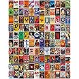 PAPER PLANE DESIGN Posters Set of 120 Small Wall Poster Set Wall Collage for Home Decoration Office Decor Size 6 in x 4 inch (ROCK BAND)