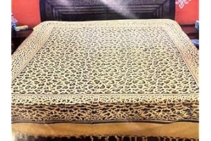 HCZ Colchas multiuso India, Tapiz decorativo de pared, Estilo hippie étnico,100% algodón,tamaño grande 210x240cm (leopardo)